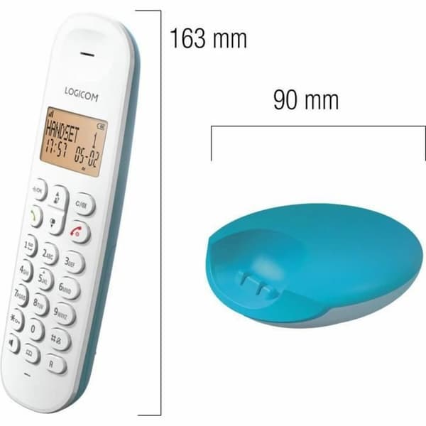Lankapuhelin Logicom DECT ILOA 150 SOLO Turkoosi
