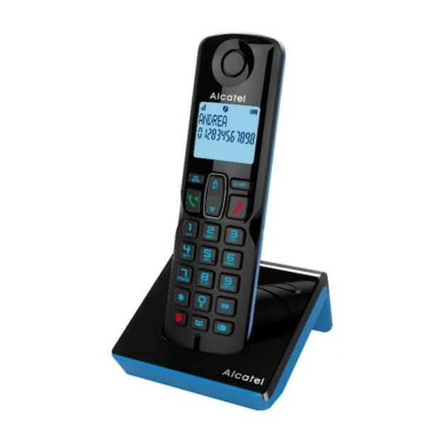 Langaton puhelin Alcatel musta, Sininen