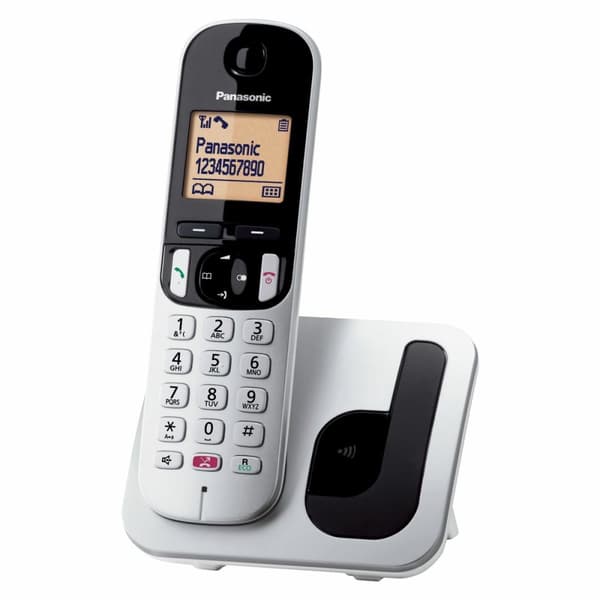 Langaton puhelin Panasonic KX-TGC250SPS Harmaa Hopea musta, Harmaa