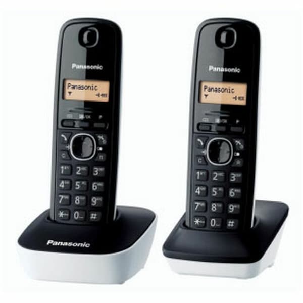 Trådløs telefon Panasonic KX-TG1612 Rav Sort/Hvid Sort, Hvid