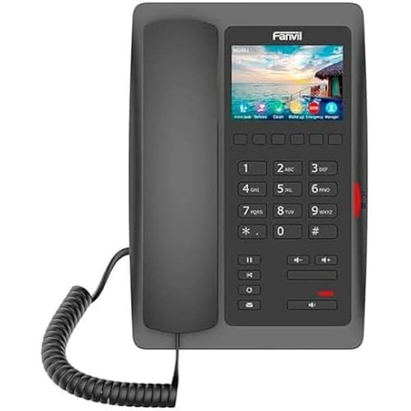 Fanvil H5 Hotel IP-telefon, med PoE, WiFi 2 4G Ne Svart