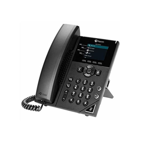 Poly VVX 250 - VoIP-telefon - 3-vägs samtalskapacitet - SIP, RTP, SRTP, SDP - 4 linjer - svartPOLY VVX 250 IP-telefon med 4 linjer och Svart