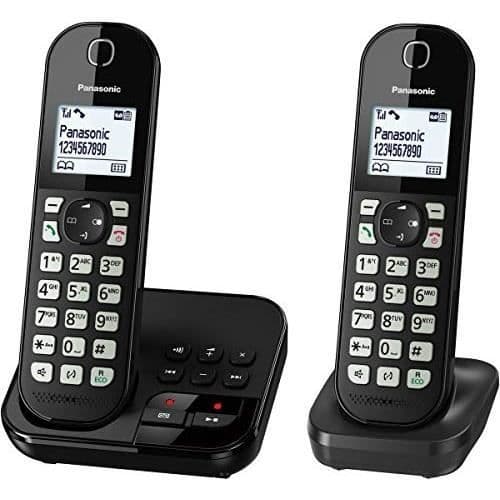 PANASONIC KX-TGC462GB trådlös telefon - Svart - DECT - Telefonsvararfunktion - 120 namn och nummer Svart