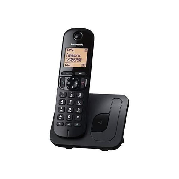 Panasonic trådlös fast telefon med LCD-skärm, nummerpresentation, telefonbok med 50 nummer, Navi Key
