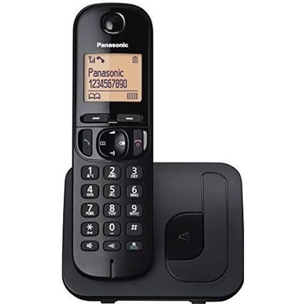 Panasonic trådlös fast telefon med LCD-skärm, nummerpresentation, telefonbok med 50 nummer, Navi Key