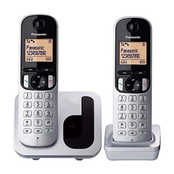 Trådløs telefon Panasonic KXTGC212SPS Rav Sølvfarvet Metallic