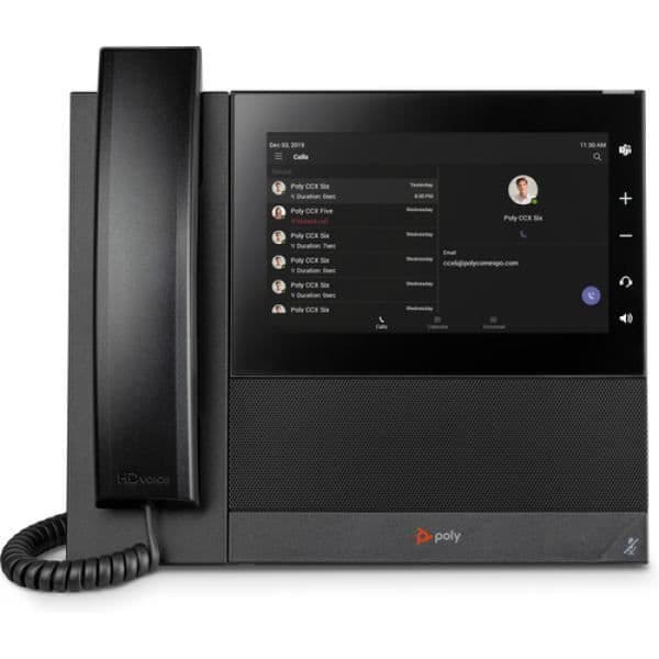 Poly CCX 600 för Microsoft Teams - VoIP-telefon med nummerpresentation/samtal väntar - SIP, PSTN, RTP - 24 linjer -