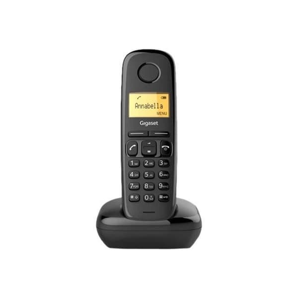 Gigaset A170 Trådlös telefon med DECT\GAP nummerpresentation svart Svart