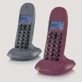 Miniatyrbild 2 av 2: Motorola C1002LB Duo LCD DECT fast telefon