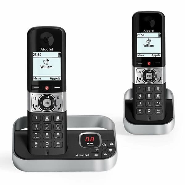 Trådlös Telefon Alcatel F890 Svart/Silvrig Svart, Silver