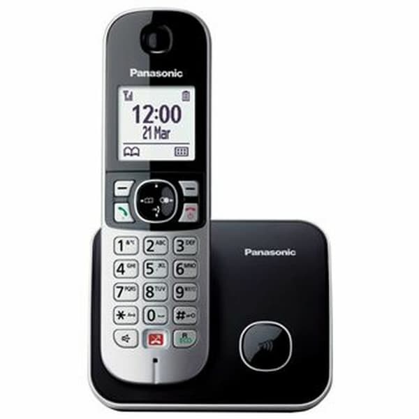 Markkabeltelefon Panasonic KX-TG6852SPB Svart 1,8" Svart, Grå