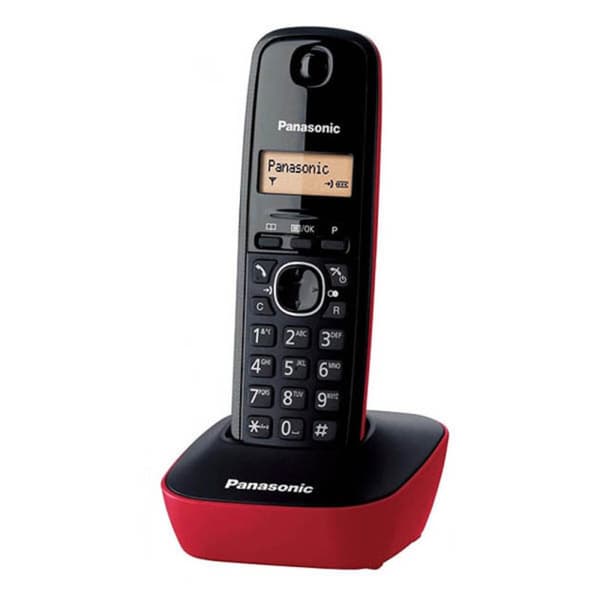 Trådlös Telefon Panasonic KX-TG1611 Röd/Svart Svart, Röd
