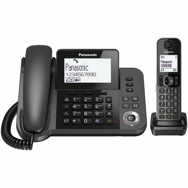 Lankapuhelin Panasonic KX-TGF310 Valkoinen Musta Harmaa musta