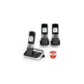 Miniatyrbild 2 av 4: Alcatel Pack telefoni utan tråd F890 Voice Trio med svarare och blockering av samtal Svart och Silver -