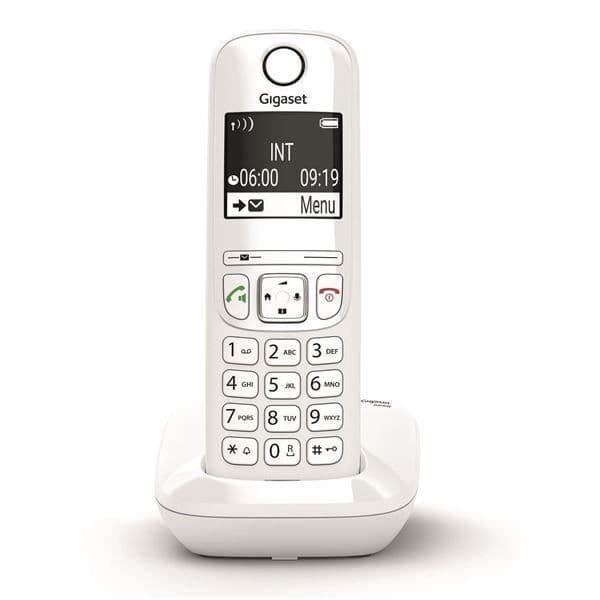 TELEFONÍA, Teléfonos, Teléfono Sin-kablar, Gigaset As690 White Vit