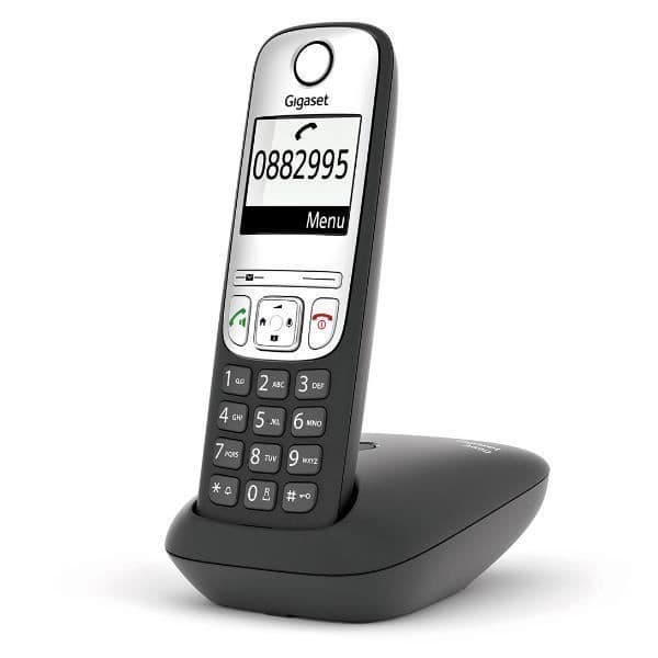 Trådlös telefon - GIGASET - Gigaset A690 Iberia - Svart - DECT - Inbyggd svarare Svart, Silver