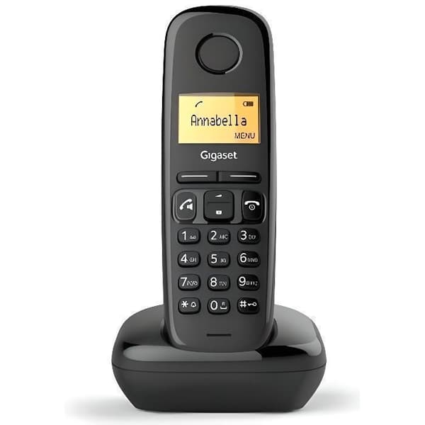 Gigaset A270, DECT-telefon, Trådlös lur, Högtalare, 80 poster, Nummerpresentation, Svart Svart