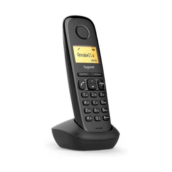 Gigaset A170 Duo Black är en trådlös DECT-telefon som kombinerar grundläggande funktionalitet och tillförlitlighet i en kompakt och