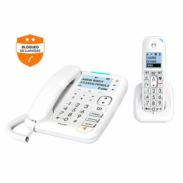 Langaton puhelin Alcatel XL785 Valkoinen Sininen Monivärinen Valkoinen