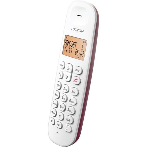 Fast trådlös telefon - LOGICOM - DECT ILOA 150 SOLO - Hallon - Utan telefonsvarare
