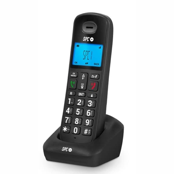 Trådlös Telefon SPC GOSSIP 2 Svart Skärm Laddstation GAP Svart