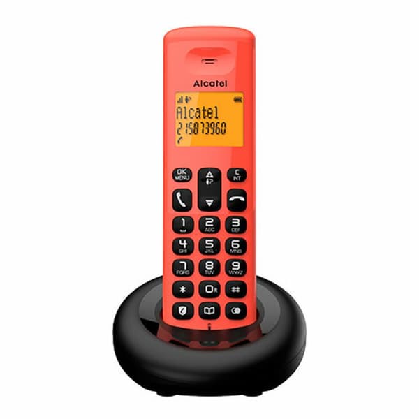Puhelin Alcatel musta, Punainen