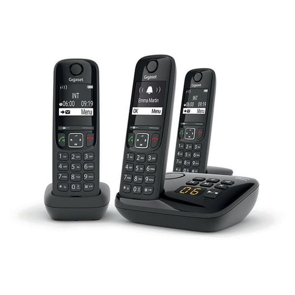 GIGASET Fast telefon AS690 A Trio Svart Svart