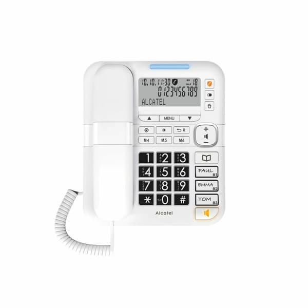 Markkabeltelefon Alcatel Vit