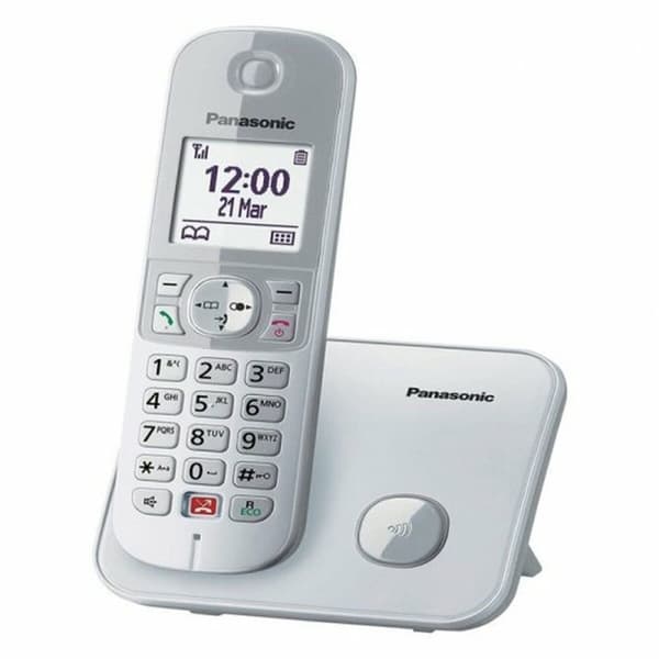 Trådløs telefon Panasonic KXTG6851SPS 1,8" LCD Sølvfarvet
