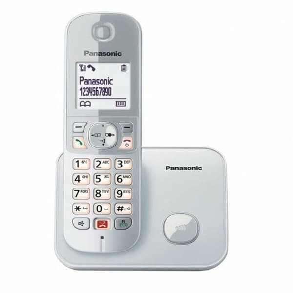 Trådløs telefon Panasonic KXTG6851SPS 1,8" LCD Sølvfarvet Grå, Sølv