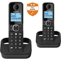 Miniatyrbild 1 av 6: Trådlös fast telefon - ALCATEL - F860 duo svart - Blockerar oönskade samtal