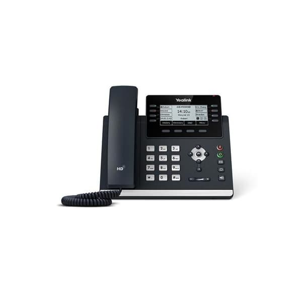 Yealink Telefonia T43u IP-telefon - 12 PoE SIP-konton Grå