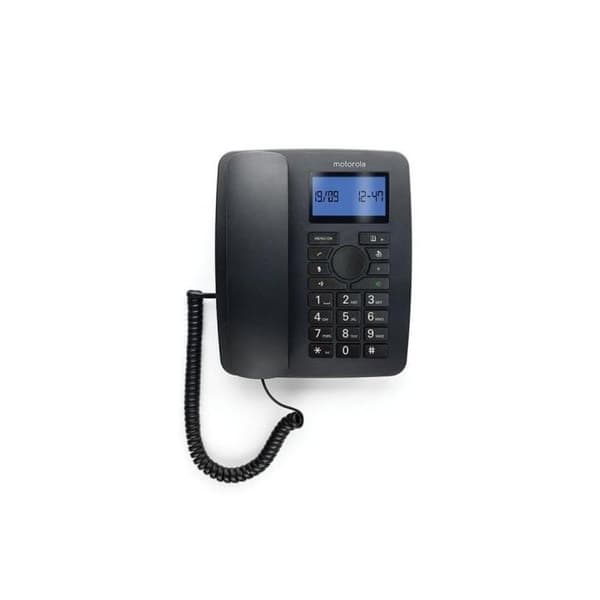 Motorola C4201 Combo DECT fast telefon (2 st) Svart