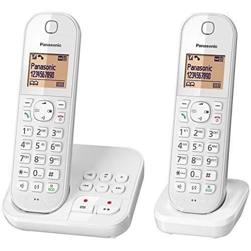 PANASONIC KX-TGC422GW trådlös telefon - Vit - DECT - Integrerad telefonsvarare - Handsfree-funktion Vit