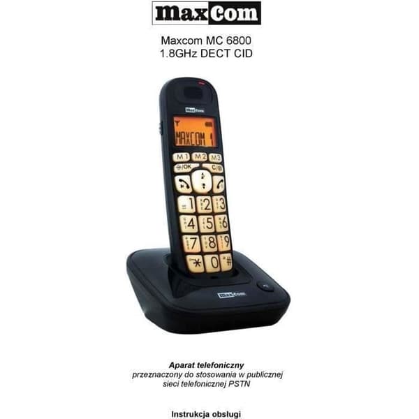 MAXCOM MC6800 stora knappar stora telefoner stora knappar