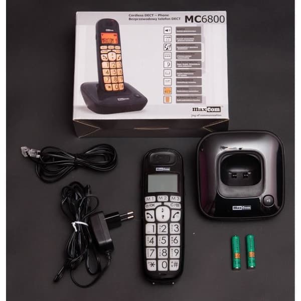 MAXCOM MC6800 stora knappar stora telefoner stora knappar