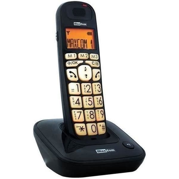 MAXCOM MC6800 stora knappar stora telefoner stora knappar Svart
