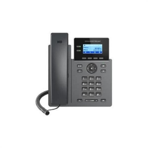 Fast telefon - Grandstream - Telf IP GRP2602W WiFi PoE ZTP 2 linjer - Vit - Handsfree - WiFi-teknik Svart