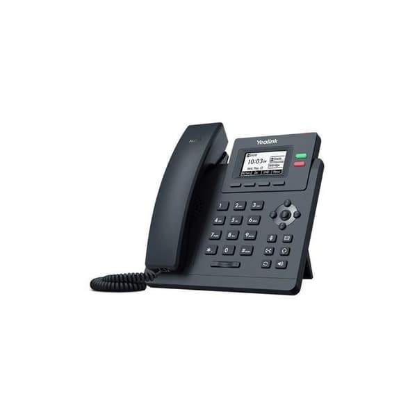 Yealink T31P IP-telefon - 2 Poe SIP-konton - Svart Grå