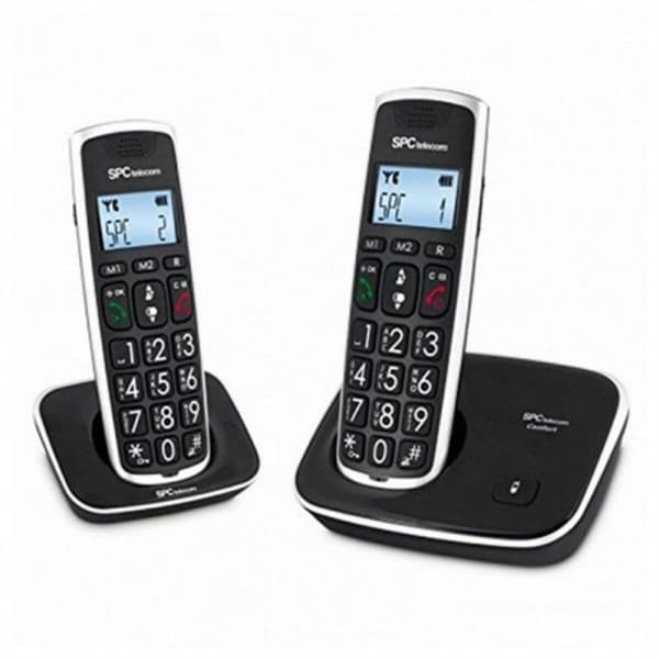 Trådløs telefon Telecom 7609N (2 pcs) Sort