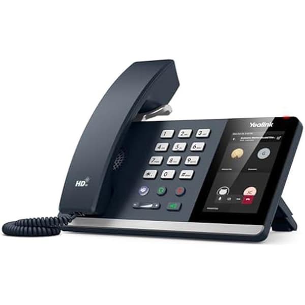 Bordstelefon - YEALINK - MP54 E2 - 4" pekskärm - Bluetooth-parning - Microsoft Teams Certified Grå