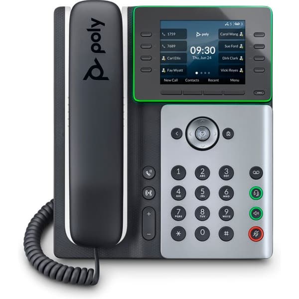 VoIP-telefon - HP - Poly Edge E350 - 8 knappar - Bluetooth - 3,5 tums skärm