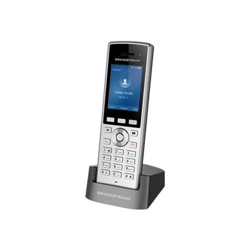 Grandstream WP822 - trådlös VoIP-telefon - 3-riktad samtalsförmåg Svart, Silver