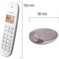 Miniatyrbillede 2 af 6: Trådløs telefon Logicom ILOA 155T SOLO Brun Grå Taupe