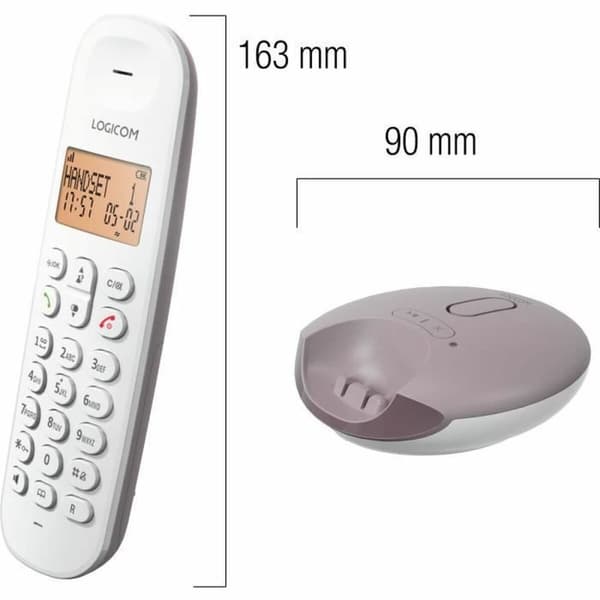 Langaton puhelin Logicom ILOA 155T SOLO Ruskea Harmaa Ruskeanharmaa