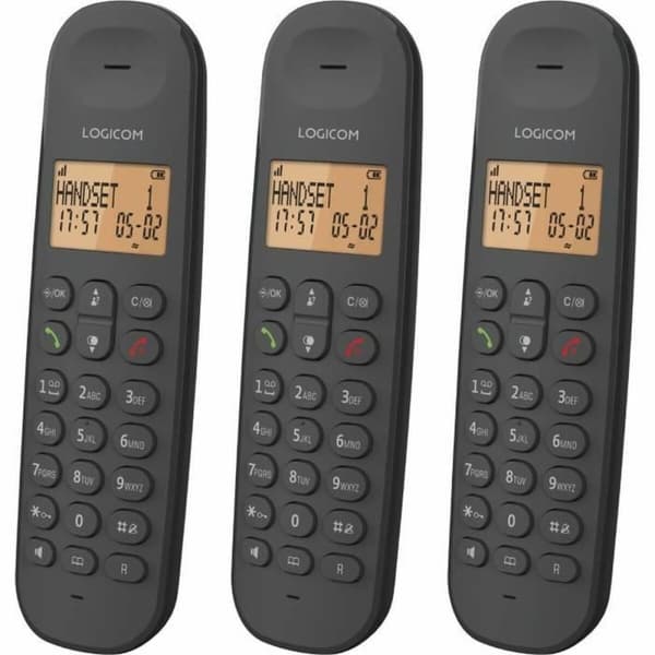 Langaton puhelin Logicom ILOA 350 TRIO Musta