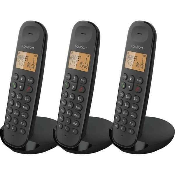 Langaton puhelin Logicom ILOA 350 TRIO Musta