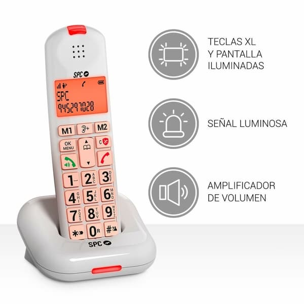 Lankapuhelin SPC 7612B Valkoinen Valkoinen