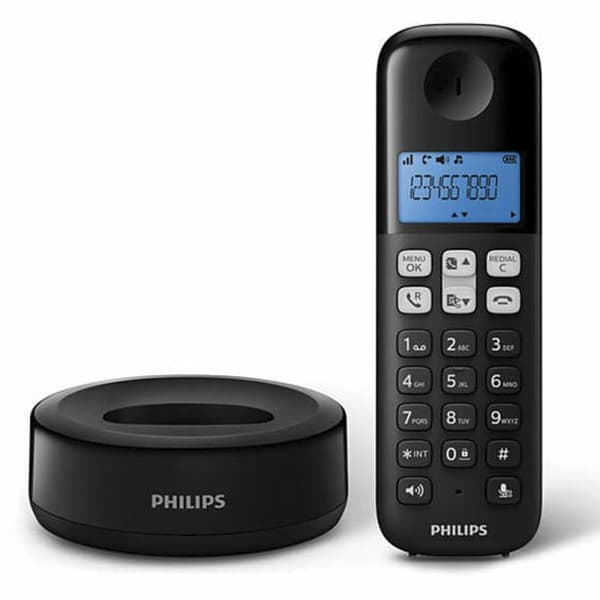 Trådløs telefon Philips 1,6" 300 mAh GAP Blå Sort