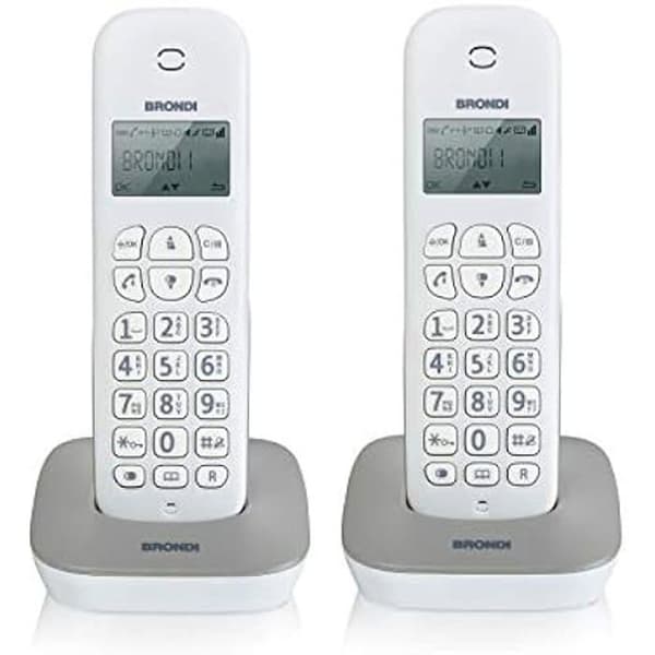 Trådlös telefon - BRONDI - Gala Twin - ECO DECT - Handsfree - Katalog 20 minnen
